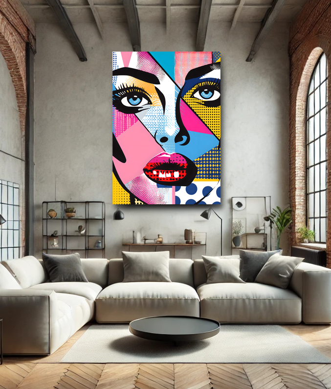 Tableau Pop Art "Pop Diva" (format rectangulaire)
