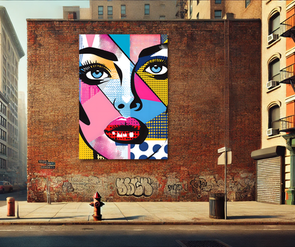 Tableau Pop Art "Pop Diva" (format rectangulaire)