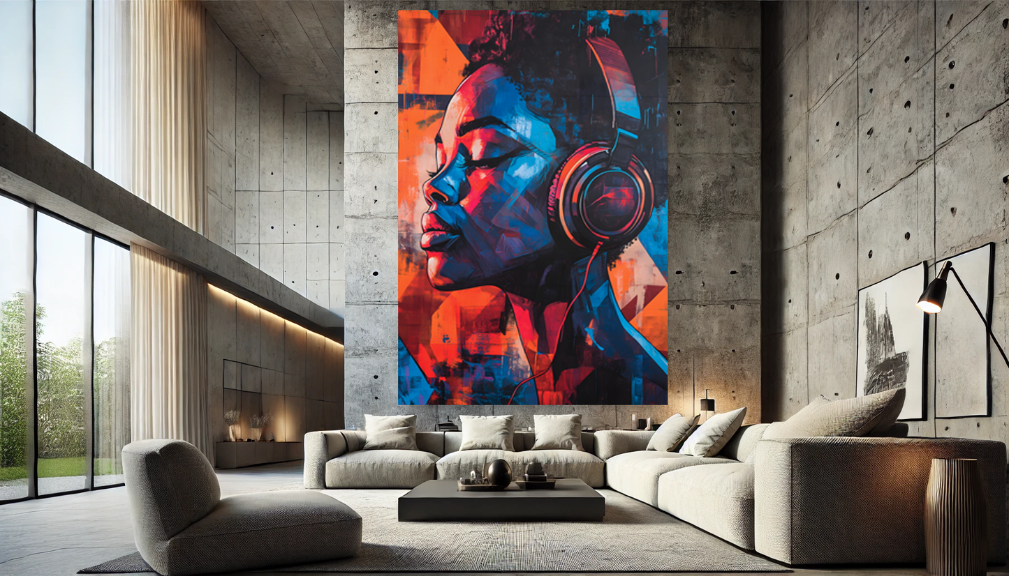 Tableau Pop Art "Sound of Soul" (format rectangulaire)